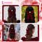 Majestique Velvet Hair Bow with Antique Brooch - Wine Red