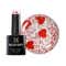 BLUESKY Queen Of Hearts Gel Top Coat with Red Heart Pieces (10 ml)