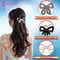 Majestique Pearl Crystal Bow Hair Clips (2 pcs)