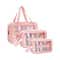 Bronson Professional Makeup Pouch Travel Toiletries Organizer Set (3 pcs)