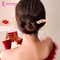 Majestique Elegant Chinese Style Hair Stick for Bun & Juda with Dangling Beads - Pink