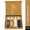 LA' French Adventure Oud, Romance Oud, Al Hisan, Oud Woody Luxury Perfume Gift Set For Unisex (4Pcs)
