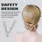 Bronson Professional U-Shaped Small Thick Ball Tip Metal Hair Pins (100 pcs)