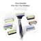 LetsShave Pro 4 Shaving Razor For Men - Black, Grey