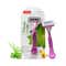 Sirona Reusable 4 Blade Reusable Body Razor With Aloe Boost For Women
