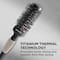 Ikonic Professional Titanium Thermal Hair Brush - THB 43 (Black & Grey)