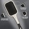 Ikonic Professional Artistic Paddle Brush (White & Black)