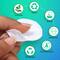 Vega Organic Cotton Pads For Makeup Remover & Face Cleansing (CP-01) (50 pcs)