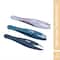 GUBB Trio Mini Tweezer Set - Slant Tip Tweezer Flat Tweezer & Pointed Tweezer (40g)