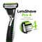 LetsShave Pro 4 Razor Shaving Blades Set - Black (12Pcs)
