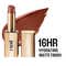 Lakme Bejewel 3D Matte Slim Bullet Lipstick with Vitamin E for Hydrated Lips - British Brown (3.6 g)
