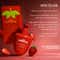 mCaffeine 11% AHA BHA Strawberry Body Lotion for Smooth Skin (200 ml)