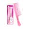 Majestique Wide Tooth Comb for Curly Hair - Pink