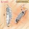 Majestique Gold & Silver Feather Metal Hair Clips (2 pcs)