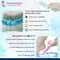 Majestique 2-in-1 Pedicure Foot File with Brush & Pumice Stone - Blue