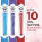 Vega Large Nail Clipper Set of 10 Pcs Glitter (LNCB-02) (504 g)