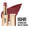 Lakme Bejewel 3D Matte Slim Bullet Lipstick with Vitamin E for Hydrated Lips - Nude Trip (3.4 g)
