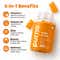Purna Gummies Vitamin C Orange Gummies with Vitamin D3 and Zinc for Immunity & Clear Skin (30 pcs)
