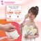 Majestique Dual-Sided Bath Body Brush & Loofah with Long Handle - Pink