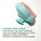 Alan Truman Super Soft Shampoo and Scalp Massage Brush - Green and Pink (1 pc)