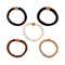 Mjaestique Thick Woven Hair Elastics with Glitter Beads (5 pcs)