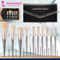 Majestique Premium Face Makeup Brush Set in Leatherite Kit (11 pcs)