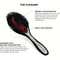Denman cruelty-free Hair Brush The Finisher Cushion D82M - Black