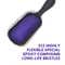 Alan Truman Knot No More Detangling and Hair Care Brush - Playful Purple