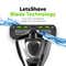 LetsShave Pro 4 Shaving Razor For Men - Black, Grey