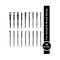 PAC Pro-Xclusive Brush Series Set - Black Edition (18 pcs)