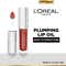 L'Oreal Paris Plump Ambition Hyaluron Lip Oil For Fuller, Bouncier Lips - 485 Wine O'Clock (5 ml)