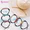 Majestique Elastic Hair Ties with Rhinestone Tubes (6 pcs)