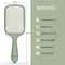 Ikonic Me Paddle Brush IKM-3016 - Jade Green