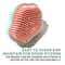 Alan Truman Super Soft Shampoo and Scalp Massage Brush - Green and Pink (1 Pc)