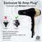 VEGA Professional Pro Dry 1800-2000W Hair Dryer with 3 Heat-2 Speed Settings Gold (VPVHD-04)