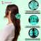 Majestique Flower Hair Clutcher Clips with Glitter Detailing - Turquoise (3 pcs)