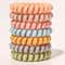 Bronson Professional Spiral Hair Ties Rubber Band (6 pcs)