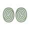 Ikonic Me Eco Spiral Travel Brush IKM-2109 - Jade Green