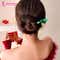 Majestique Elegant Chinese Style Hair Stick for Bun & Juda - Green