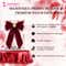 Majestique Velvet Hair Bow with Antique Brooch - Wine Red