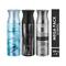 AJMAL Avid and Carbon with Silver Shade Deodorant Spray - Pack of 3 (200ml Each)