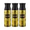 AJMAL Aurum Deodorant Body Spray - Pack of 3 (200ml Each)