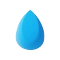 Allure Makeup Blender Sponge - Cut Drop Blue - (1Pc)