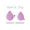 Allure Makeup Blender Sponge - Cut Drop Purple - (1Pc)