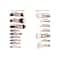 Allure Make Brushes : RGK-16 - (16Pcs)