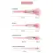 Allure Pink Diamond Crystal Makeup Brush with Pouch - (10Pcs)