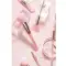 Allure Pink Diamond Crystal Makeup Brush with Pouch - (10Pcs)