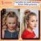 Majestique Elastic Hair Ties with Rhinestone Tubes (6 pcs)