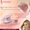 Majestique Leaf Shape Hair Massager Scalp Brush - Pink