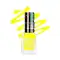 Bonjour Paris Coat Me Neon Satin Matte Nail Polish - 48 Fluorescent Yellow (9ml)